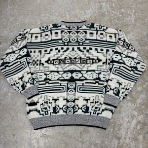 Vintage Expressions International Sweater Mens XL Acrylic Knit Pullover Grandpa